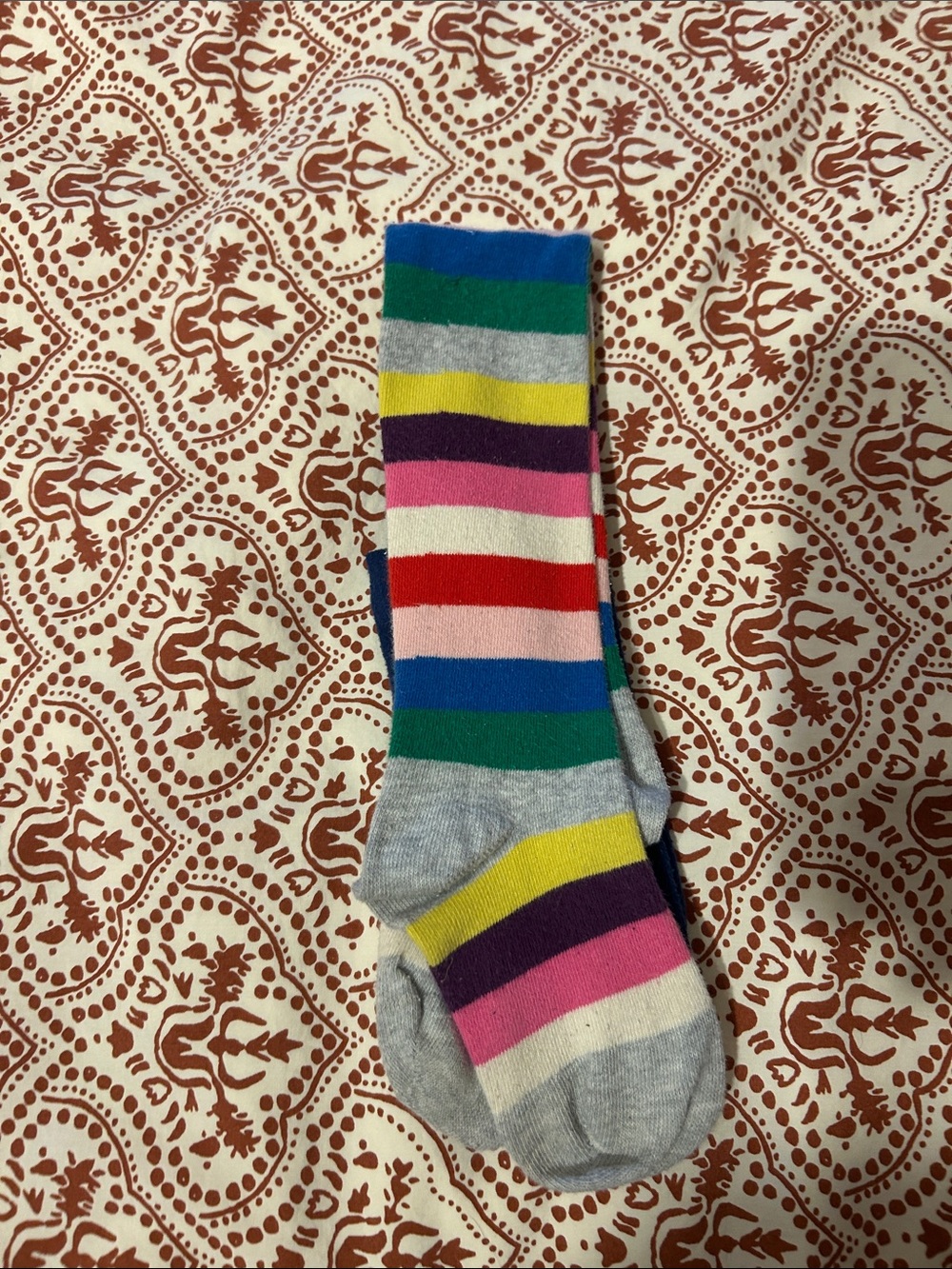 Mini Boden Multicolor Striped Tights